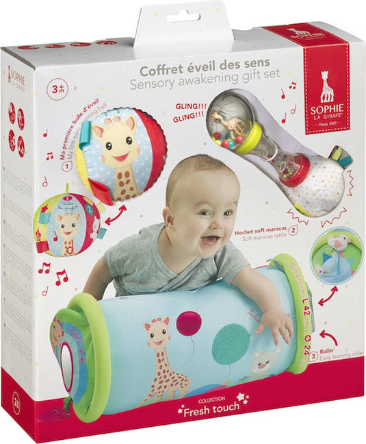 Sophie de giraf sensory awakening set - cadeauset - speelset - baby speelgoed - 3 speeltjes - vanaf 3 maanden