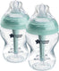 Tommee tippee advanced anti-colic babyflessen, set van 2 x 260ml baby flessen - lage toevoersnelheid 0m+