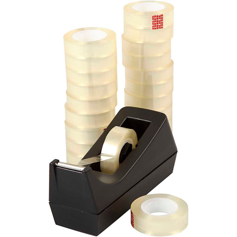 Cargue la imagen en el visor de la galería, Https: www.cchobby.nl bureau-tapedispenser-met-tape-b-15-mm-1-set
