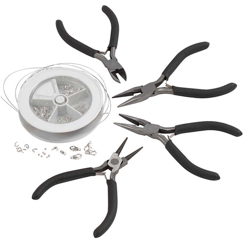 Creativ company sieraden maken kit, verzilverd, 1 set