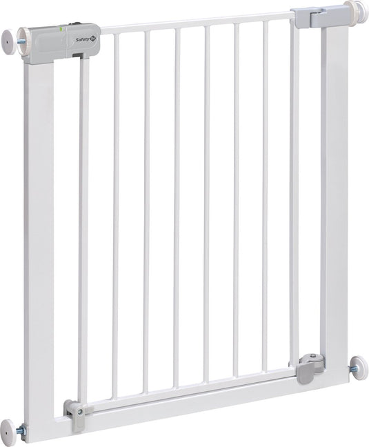Safety 1st auto close traphekje - 73 t m 80 cm - uitbreidbaar - klembevestiging - metal white