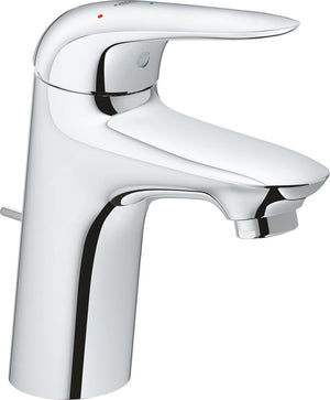 Grohe eurostyle new waterbesparendes wastafelkraan m size es met waste met gesloten greep chroom