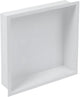 Plieger inbox inbouwnis - met flens - rvs - 30x30x7.5cm - wit