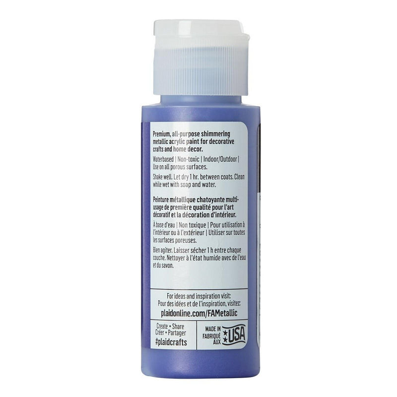 Load image into Gallery viewer, Folkart • metallic acrylic paint violet shimmer 59ml
