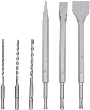 Makita toebehoren - sds-plus boren- beitelset sp, 6-delig d-58920