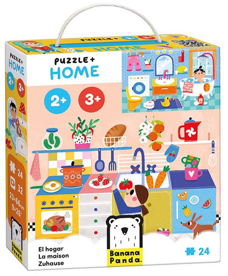 Afbeelding laden in galerijviewer, Banana panda puzzel thuis educatief speelgoed 24 stukjes karton.
