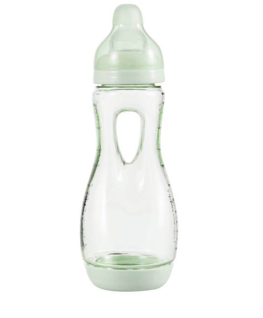 Difrax babyfles handgreep - 240 ml - lichtgroen - 1 stuk - anti koliek