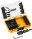 Dewalt dt70779t flip drive: voorboor, verzinkboor + schroefbits + houder in set