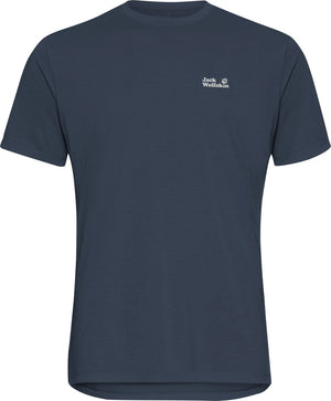Jack wolfskin vonnan graphic t m heren outdoorshirt-midnight sky