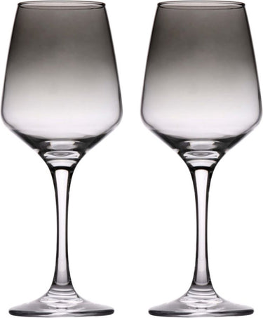 Alpina wijnglazen set 4 stuks - smoked wijnglas - 360ml per glas - geschikt voor rode en witte wijn