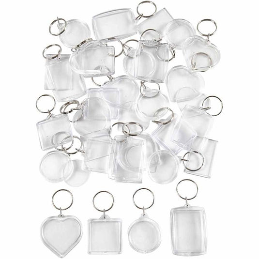 Creativ company sleutelhanger, afm 40-50 mm, 100 stuk 1 doos