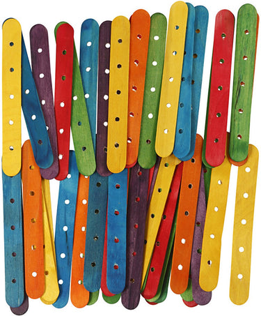 Creativ company http: www.cchobby.nl constructiestokjes-l-15-cm-b-1-8-cm-gatgrootte-4-mm-diverse-kleuren-500-div-1-doos
