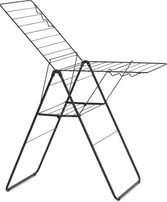 Brabantia hangon droogrek 20m - inklapbaar wasrek - matt black