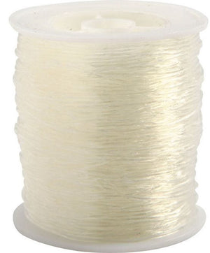 Creativ company elastisch draad 1 mm 50 m transparant