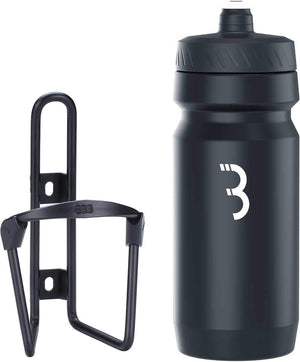 Bbb cycling fueltank - aluminium bidonhouder met bidon - 550ml - mat zwart - racefiets mountainbike - drinkbushouder fiets - bbc-03c