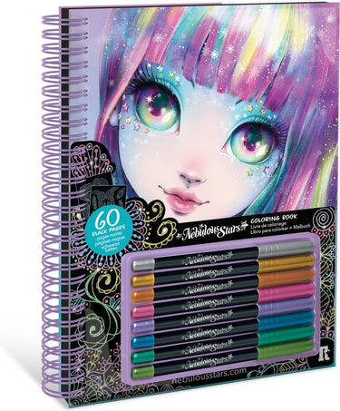 Nebulous stars - kleurboek - zwart papier - gelpennen