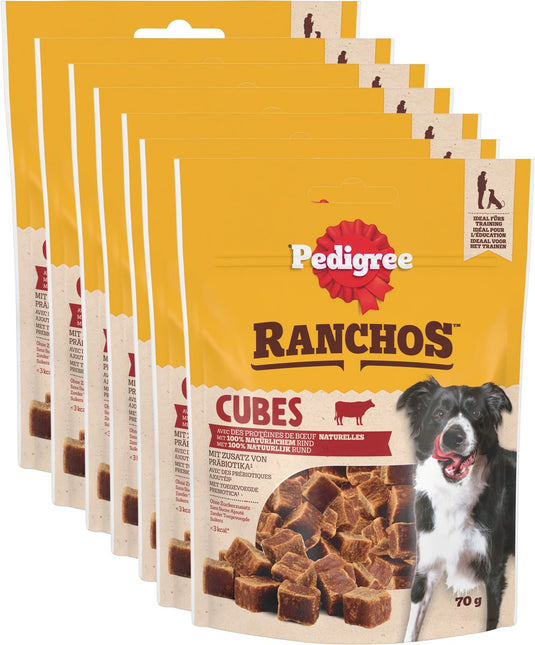 Pedigree hondensnacks - ranchos cubes - rund - 7x70g
