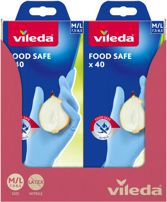 Vileda food safe handschoenen - 40 stuks