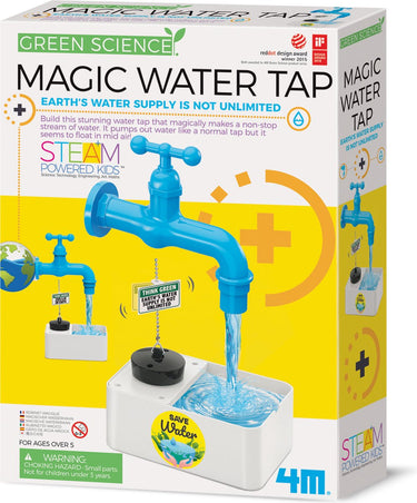 4m wetenschap en spel - bouw een magische waterkraan - bouwpakket - kidzlabs - green science - 5+