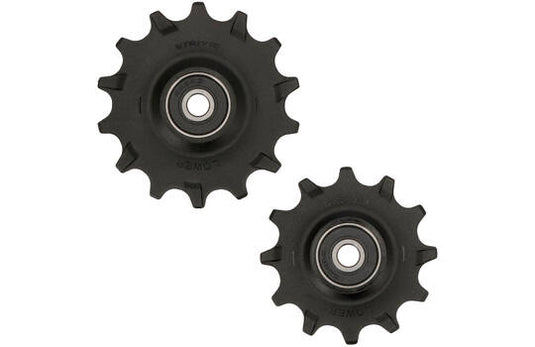 Trivio - derailleurwieltjes 12 14t chromo lagers