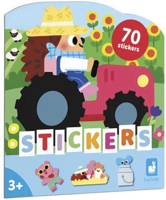 Janod - stickerboek - boerderij - 70 stickers
