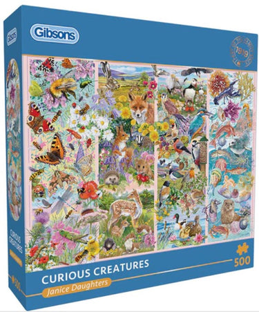 Gibsons - curious creatures (door janice daughters) - 500 stukjes 48×34cm (b×h) - legpuzzel voor volwassenen