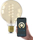 Calex smart filament led lamp - e27 - warm wit licht - goud - slimme verlichting - g95 - 7w