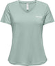 Only play - save life vn ss reg tee - training t-shirt korte mouw dames - grijs