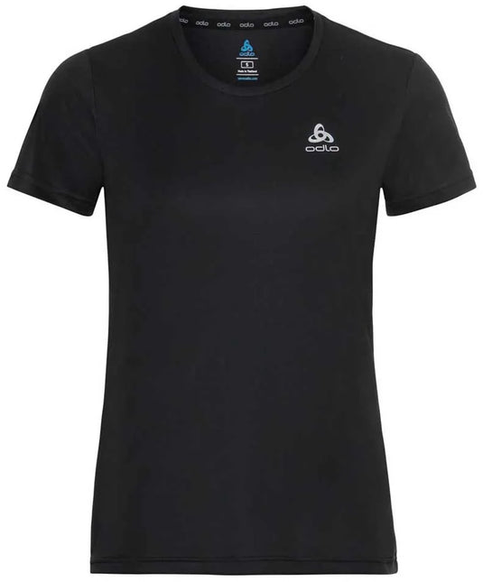 Odlo essential flyer hardloopshirt - vrouwen - zwart - l