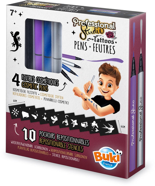Buki france buki-marker tattoo studio - zilverkleurig