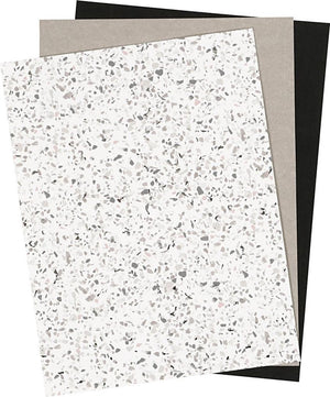 Creativ company creotime leerpapier wit bruin zwart 3 stuks