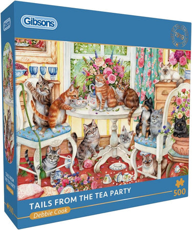 Gibsons - staarten van de tea party ( tails from the tea party ) - debbie cook - 500 stukjes - 48×34cm - legpuzzel voor volwassenen