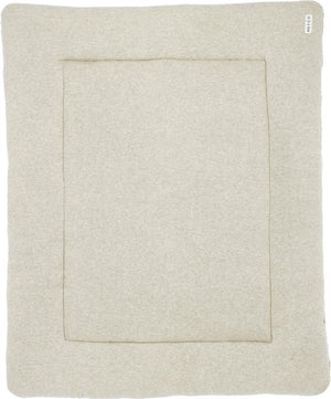Meyco baby knit basic teddy boxkleed - sand melange - 77x97cm