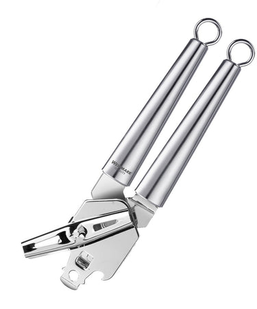 Westmark blikopener (tangmodel) met kroonkurk- en dekselopener, lengte: 21,3 cm, roestvrij staal, glory, zilver, 18392270