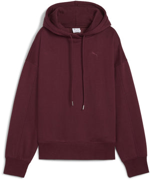 Puma her oversized hoodie fl dames trui - ruby shimmer