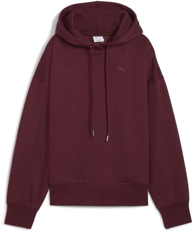 Puma her oversized hoodie fl dames trui - ruby shimmer