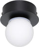 Eglo mosiano plafondlamp - wandlamp - badkamer - led - ø 11 cm - zwart wit