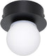 Eglo mosiano plafondlamp - wandlamp - badkamer - led - ø 11 cm - zwart wit