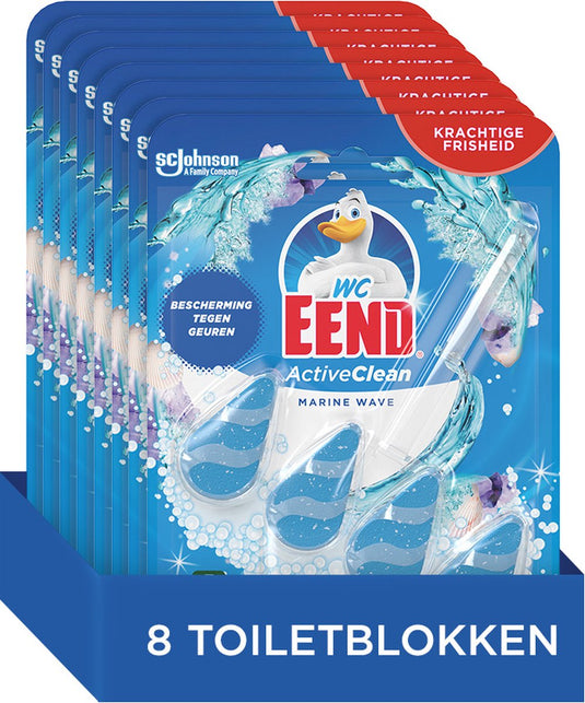 Wc-eend toiletblok active clean marine wave