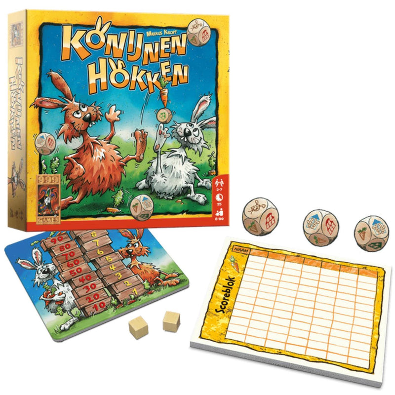 Load image into Gallery viewer, 999games 999 konijnen hokken dobbelspel
