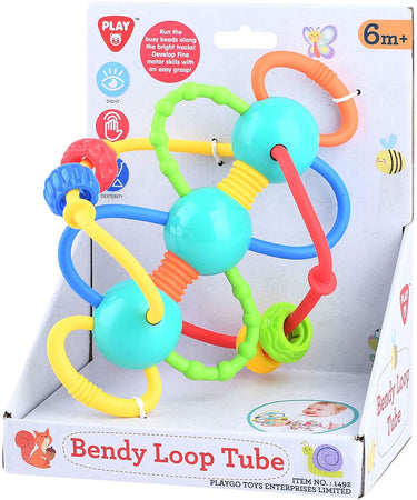 Playgo babyspeeltje buig bogen met kralen