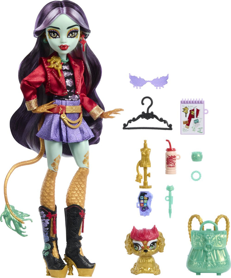 Afbeelding laden in galerijviewer, Monster high jinafire long modepop

