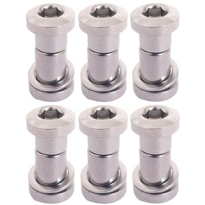Bofix zadelpenbout inbus 19 mm - chroom (6 stuks)