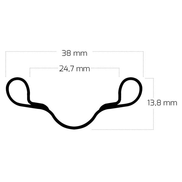 Load image into Gallery viewer, Ryde velg westwood v38 622 x 24c aluminium 36 gaats 14g - zwart
