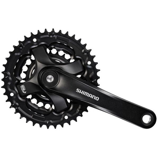 Shimano crankstel 6 7 8 speed tourney fc-ty501 met 170mm crankarm 48 x 38 x 28t - zwart