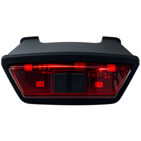 Load image into Gallery viewer, Ked achterlicht embrace mtb helm - led - usb oplaadbaar
