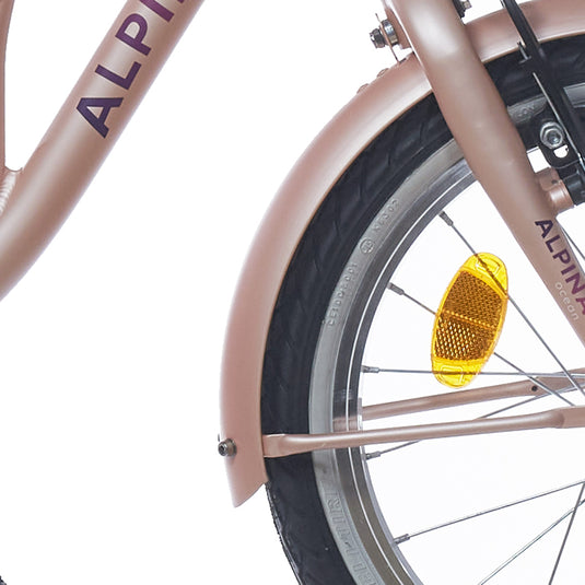 Alpina spatbord set + stang 16 ocean misty pink matt