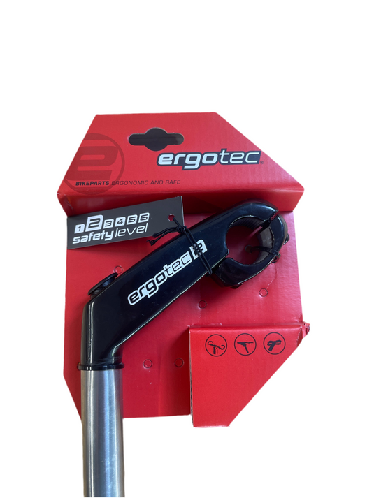 Wilhelm humpert gmbh co ergotec stuurpen eagle 2 tube quill 22.2 25.4 3000 80 mm 35° zwart zilver sl:2