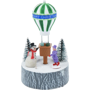 Home styling kersttafereel led 17cm 4 assorti