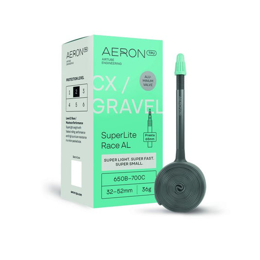 Aeron tpu aeron tpu cx gravel - superlite race al 32-52 presta valve 65 650b - 700c